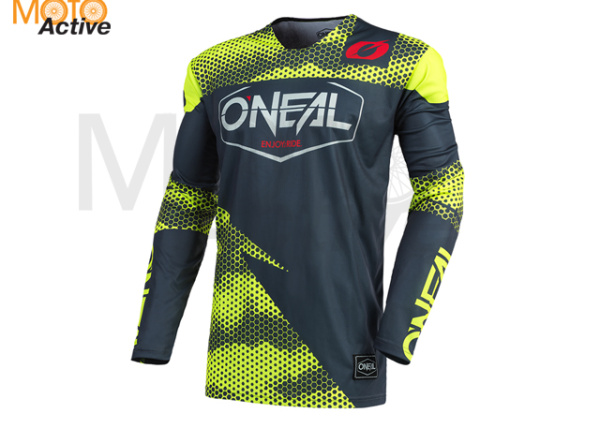 Джерси O'NEAL Mayhem Covert, графит/желтая